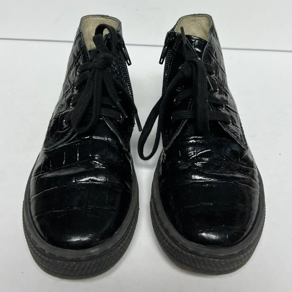 Naturino Kids Hi Top Sneaker Black US12 M EU29